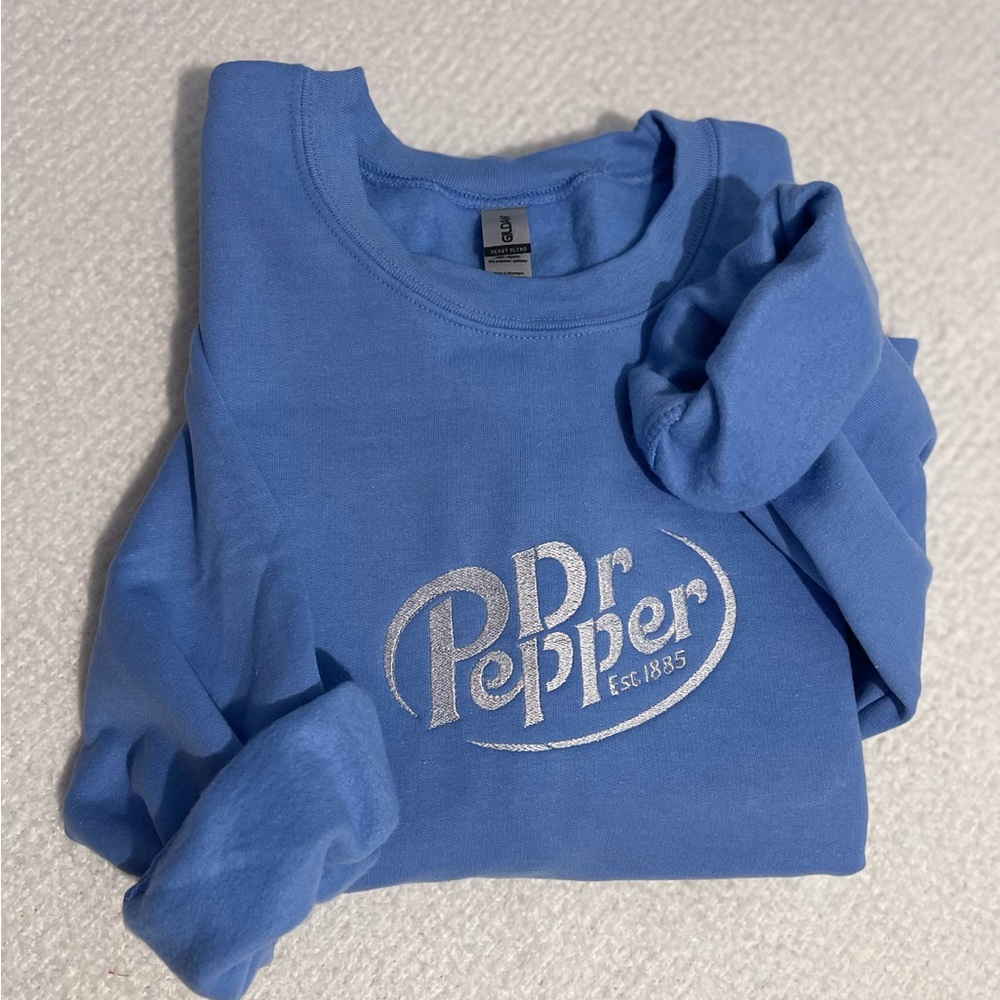 Embroidered Dr Pepper Crewneck Sweatshirt